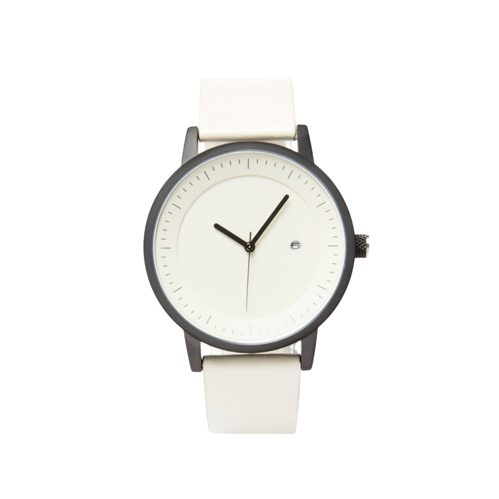 1 Earl Watch White Dial, 42mm Minimalist with Versatile Style - Image 1